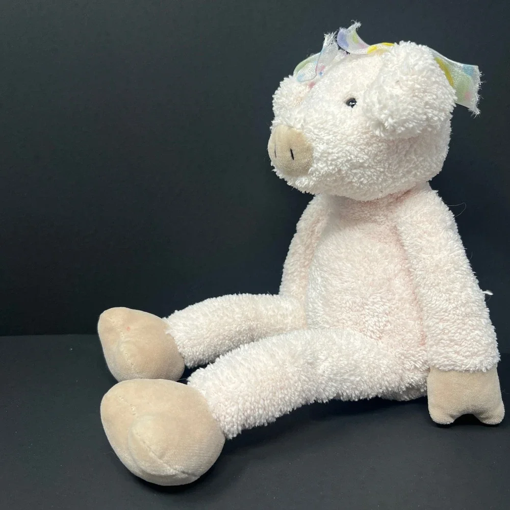 Jellycat Slackajack Pink Piglet‎ Plush Large Pink Retired Vtg Early 2000s JC1056